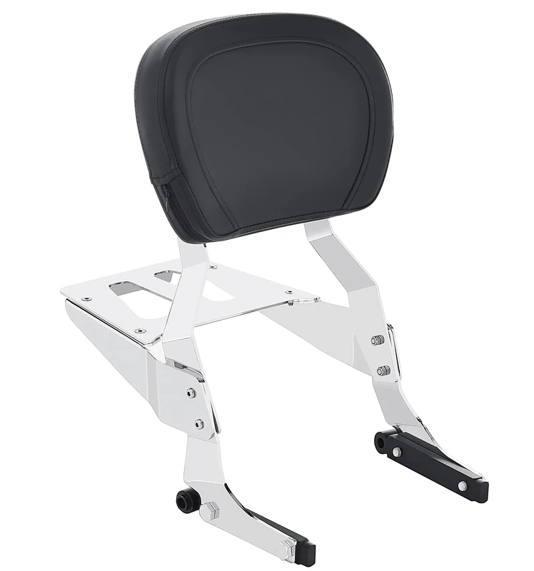 Kinglemc Powersports Sissy Bar with Backrest Luggage Rack for Suzuki Marauder 800 VZ800 1997 to 2007