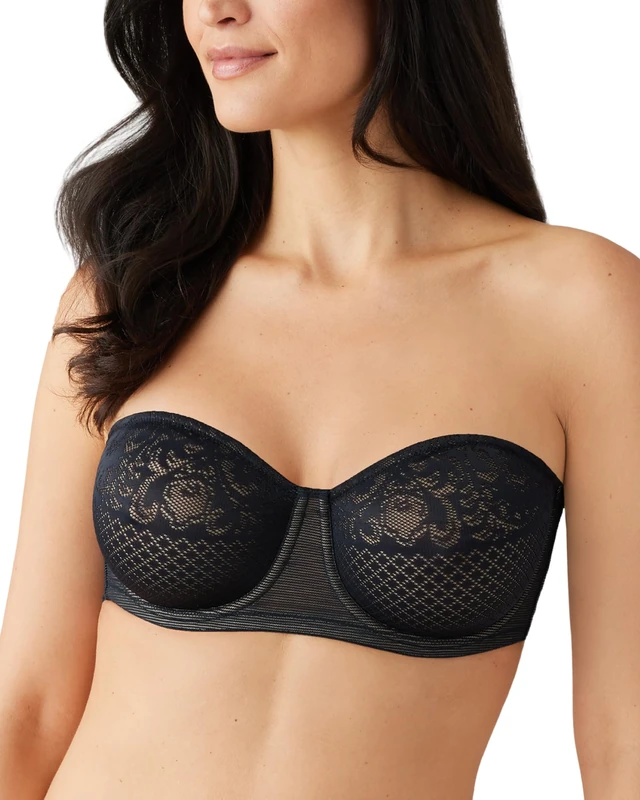 Wacoal Women's 854310 Molded Bra, Sheer, Black, 36D/DD