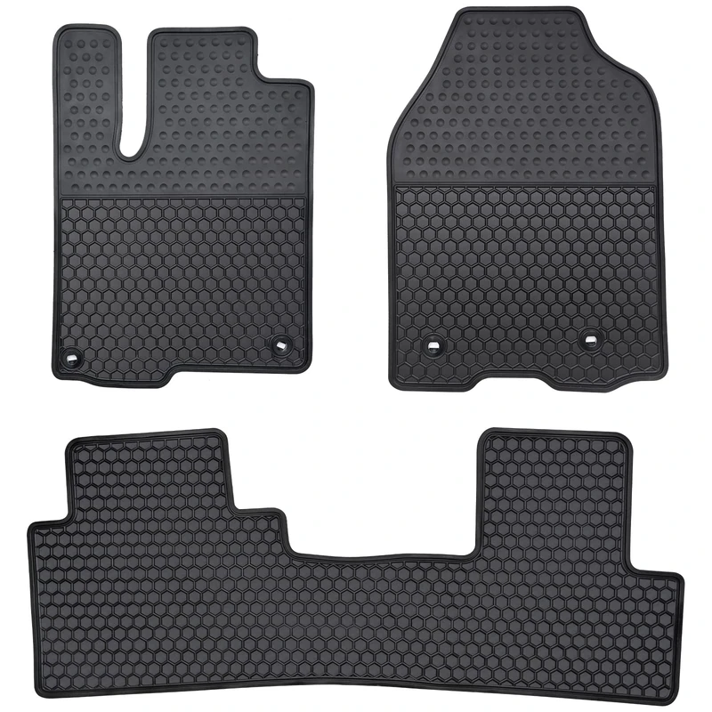 Lwope Car Floor Mats Custom Fit for Acura RDX 2013-2018 Black Rubber Auto Liner Mats All Weather Protection Heavy Duty Odorless
