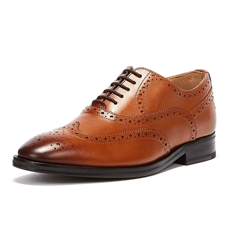 Ted Baker Mens Amaiss Brogue Shoes Tan 11 UK