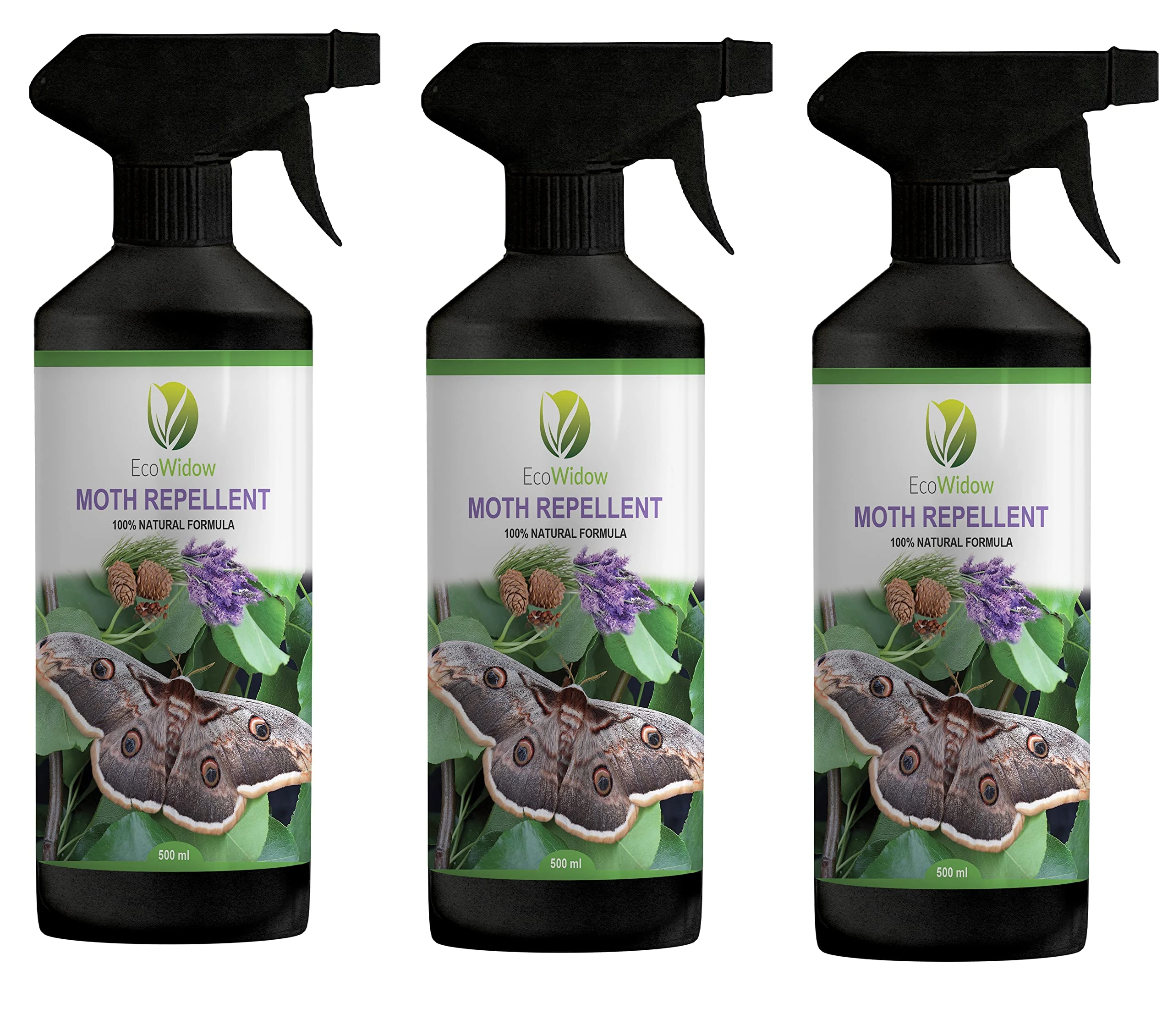 EcoWidow Natural Moth Repellent Spray 500ML For Wardrobes Clothes Alternative to Moth Trap Moth Balls (3)