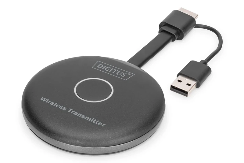 DIGITUS Click & Present Pro – HDMI Transmitter – For wireless presentation and collaboration system – No driver installation required – Black