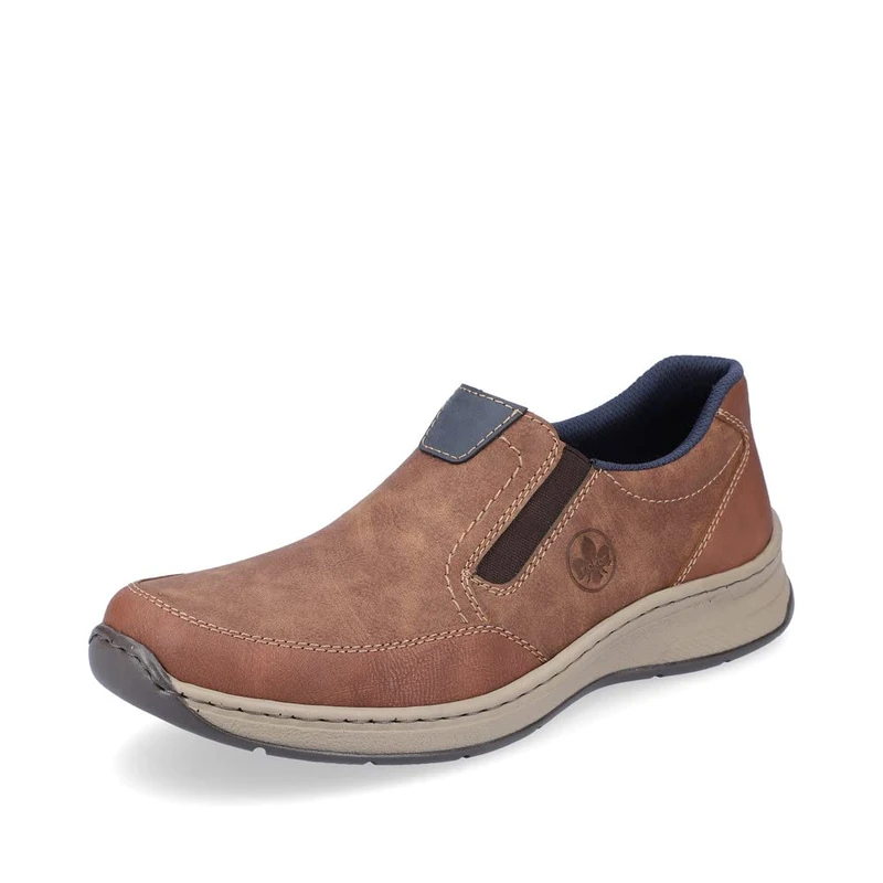 Rieker Men Loafers 14362, Men´s Slippers,Removable Insole,Slip-on Shoes,Leisure Shoes,Open wrap-up,Brown (Braun / 24),43 EU / 9 UK