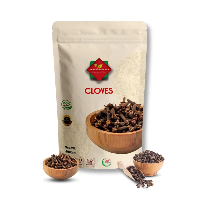 Cloves Whole | (400G / 14.10 oz) | Premium Quality | Sun Dried | Indonesian| Gluten Free | Non GMO | No Additives | No Preservatives|