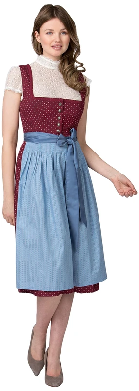 Stockerpoint Julina Women's Dirndl Dress, Bordeaux, 10