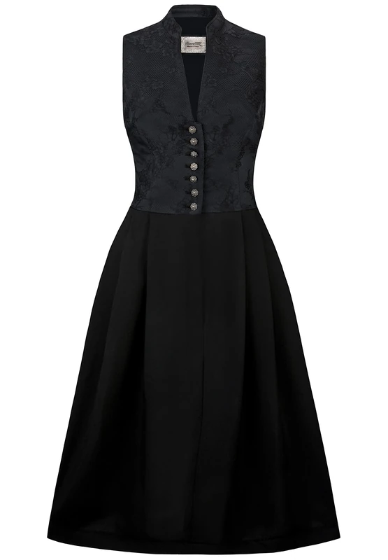 Stockerpoint Women's Lauryin Dirndl Dress, Black, 20