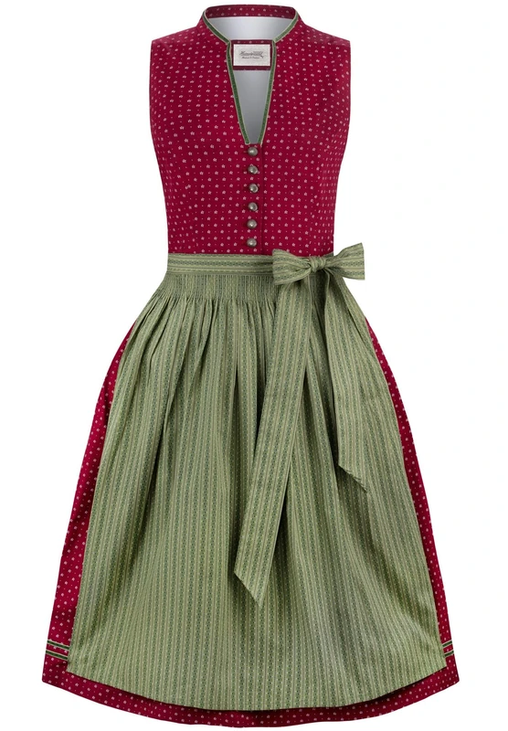 Stockerpoint Women's Dirndl Bella Dress, Bordeaux, 8