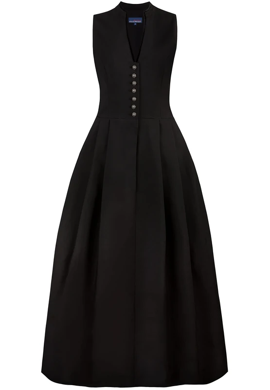 Stockerpoint Akina Women's Dirndl Dress, Black, 18