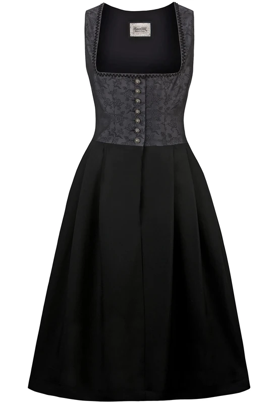 Stockerpoint Women's Dirndl Dakota Dress, Black, 18
