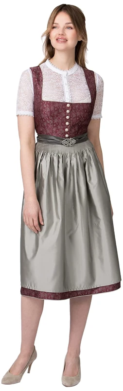 Stockerpoint Women's Dirndl Leonora Dress, Bordeaux, 20