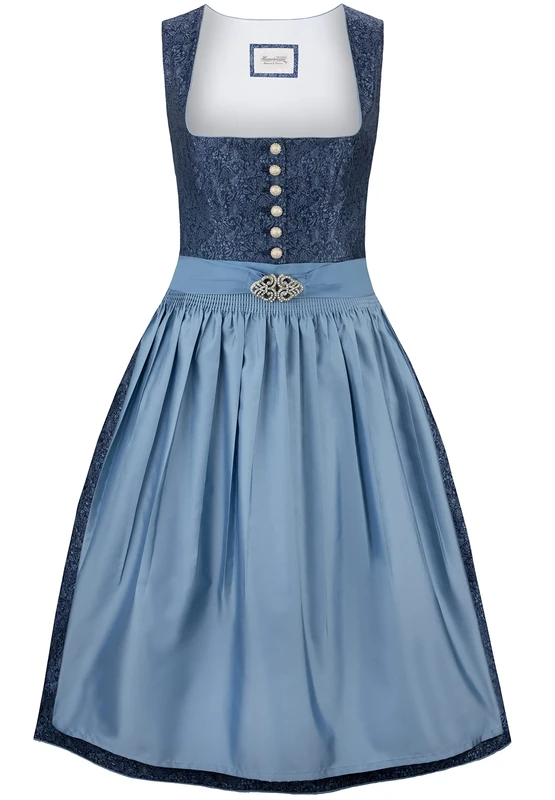 Stockerpoint Women's Leonora Dirndl Dress, Blue, 6