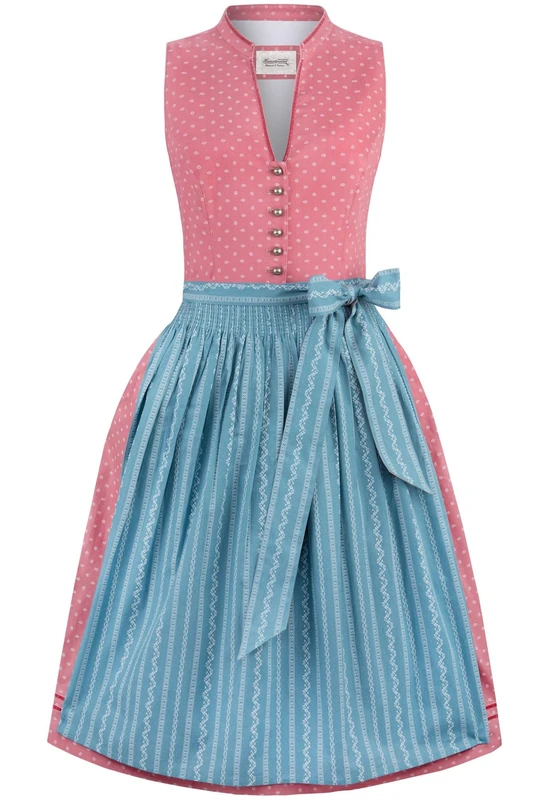 Stockerpoint Women's Dirndl Luciana Dress, Coral, 46