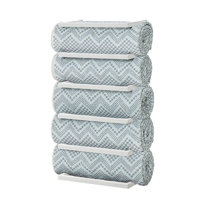 Sealskin Towel Rack, Metal, White, 5-fach