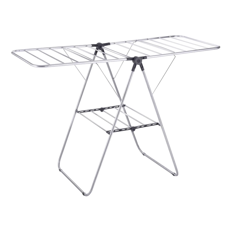 MSV Removable Aluminium Clothes Airer 13 m, Grey, One Size