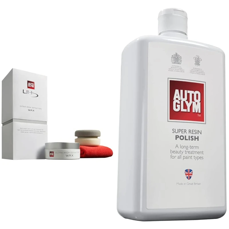 Autoglym Ultra High Definition Wax & Super Resin Polish, 1L - High Performance Car Polish for Detailing and Maximum Gloss Finish