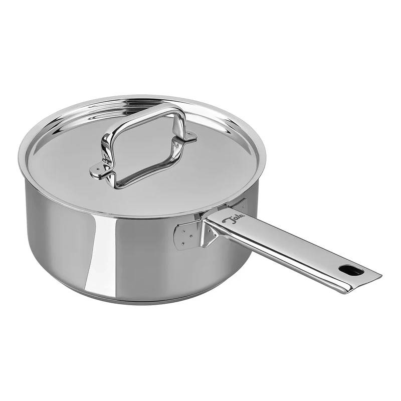 Tala Performance Stainless Steel 18cm Saucepan with Stainless Steel lids, Made in Portugal, with Guarantee, Suitable for All hob Types Including Induction Polished Mirror Shine Finish