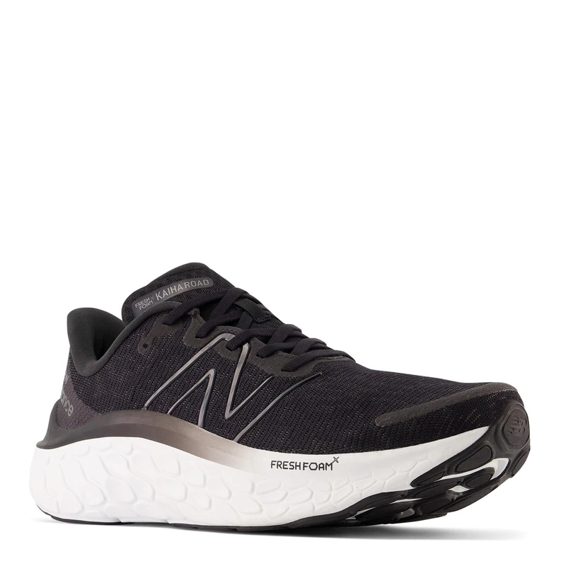 New Balance Men's Fresh Foam X Kaiha Road V1 Running Shoe, Black/Phantom/Dark Silver Metallic, 9 UK