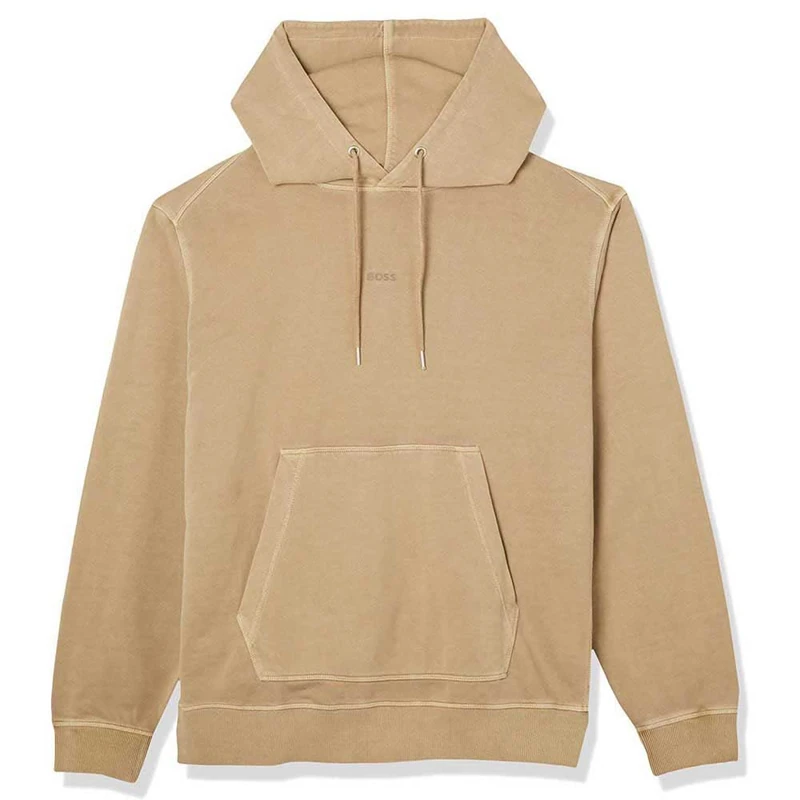 BOSS Men's Wefadehoody Jersey - Medium Beige261, Size L