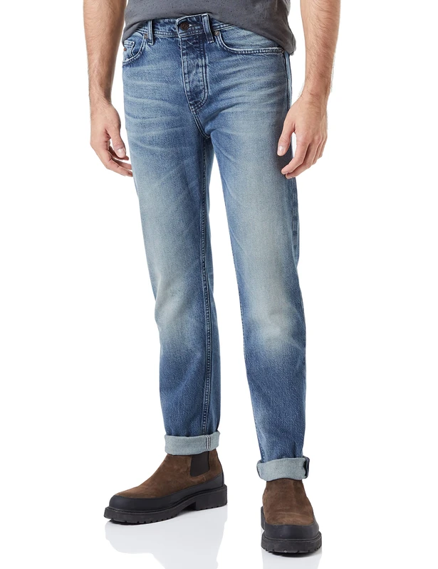 BOSS Men's Taber BC-C Jeans, Navy411, 31W/34L - Image 1