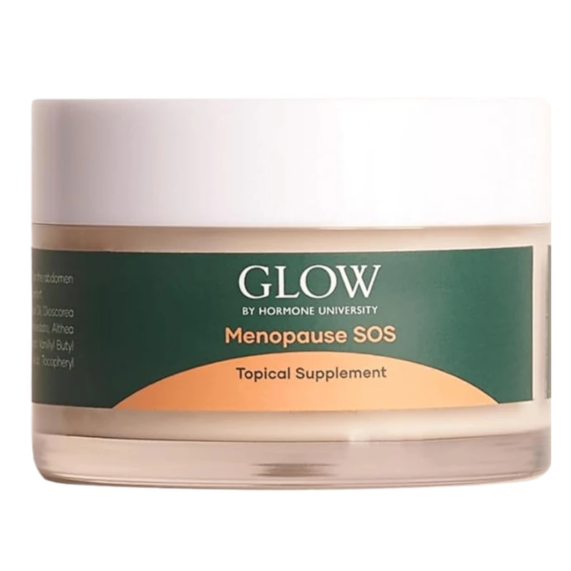 Glow Botanica Tummy Butter (Hormone Free) - Helps with PMS & Menopause Discomfort - Relieves Cramps, Bloating, Hot Flashes and Mood Shifts - 1.7 Oz. - Image 1