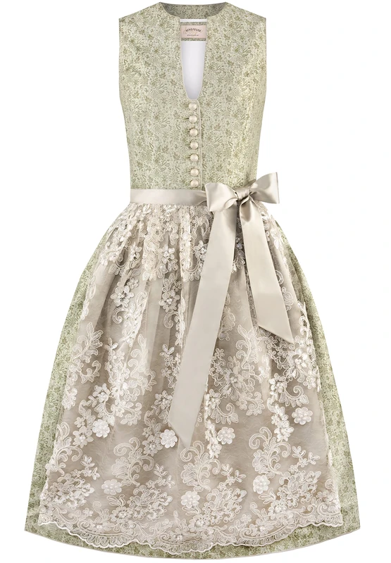 Stockerpoint Women's Dirndl Serafina Dress for Special Occasions, Green, 14