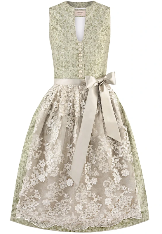 Stockerpoint Women's Dirndl Serafina Special Occasion Dress, Green, 16