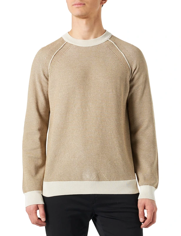 BOSS Men's Kapoki Knitwear, Open White131, XL