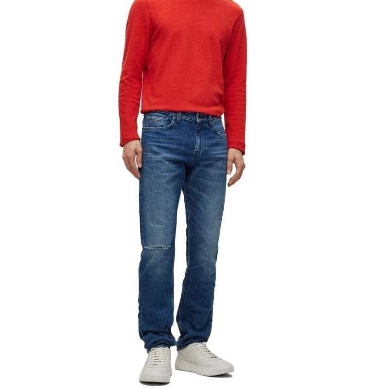 BOSS Men's Delaware BC-L-C Jeans, Dark Blue403, 33W/32L