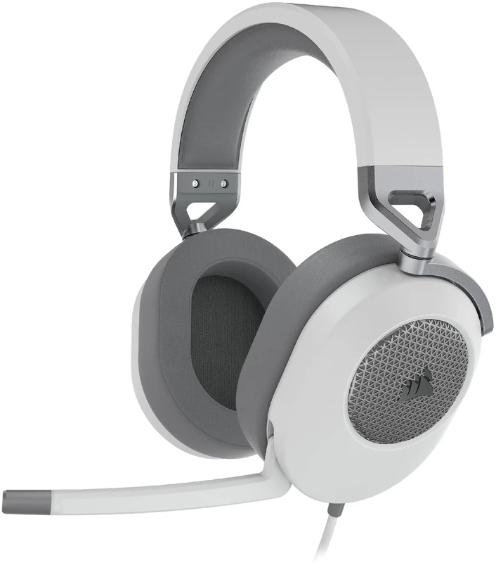 Corsair HS65 SURROUND Multiplatform Wired Gaming Headset - Dolby 7.1 Surround Sound - SonarWorks SoundID - iCUE Compatible - PC, Mac, PS5, PS4, Xbox, Nintendo Switch, Mobile - White