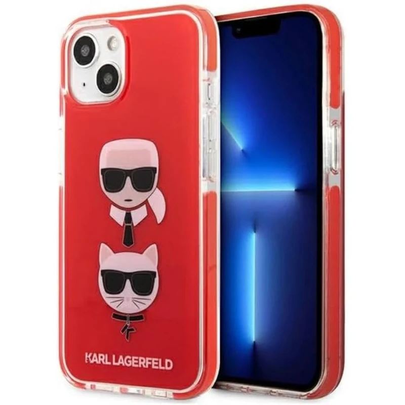 KARL LAGERFELD KLHCP13STPE2TR Case for iPhone 13 Mini 5.4 Inches Red Karl&Choupette H