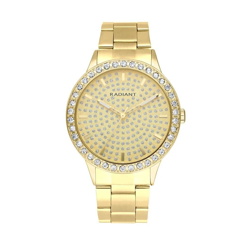 RADIANT Reloj Eclipse 43mm White Dial Gold Braz / 5 Atm