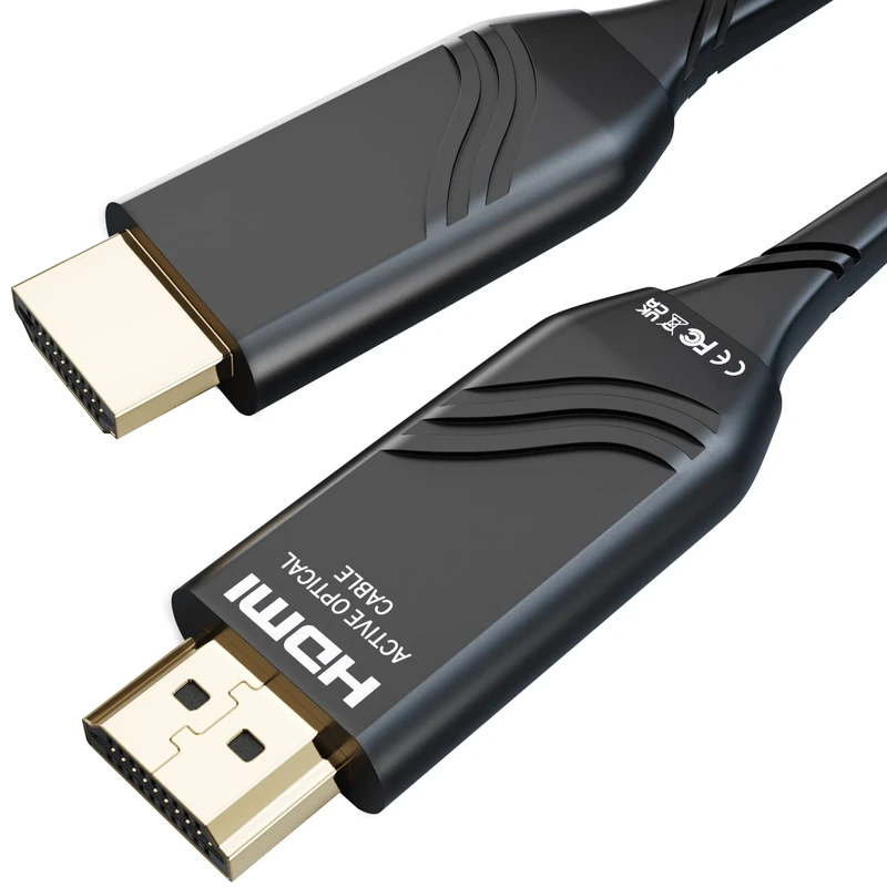 8K HDMI Cable – 30m – Optical HDMI 2.1 Cable, designed in Germany with 0% signal loss (8K@60Hz, flexible fibre optic cable, lossless transmission) – by CableDirect