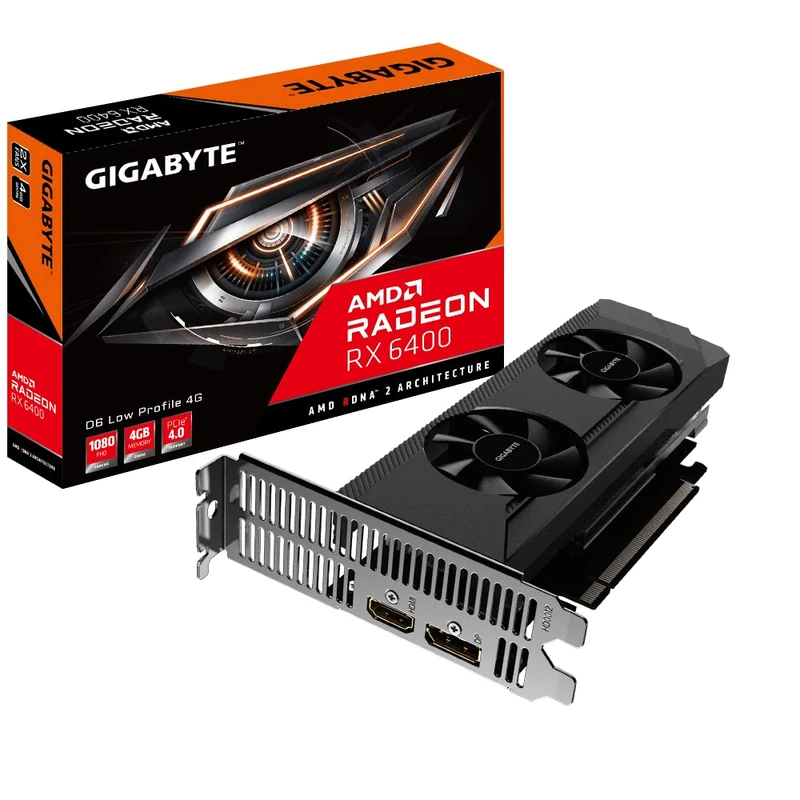 Gigabyte Radeon RX 6400 D6 Low Profile 4GB Graphics Card