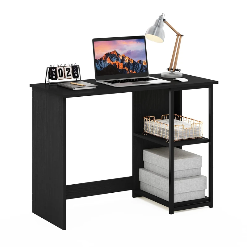 Furinno Computer Desk, Americano/Black, 74.2 (D) x 101 (W) x 45 (H) cm