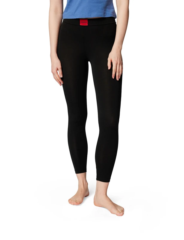HUGO Women's Leggings Thermal Underwear_Leggings, Black1, M