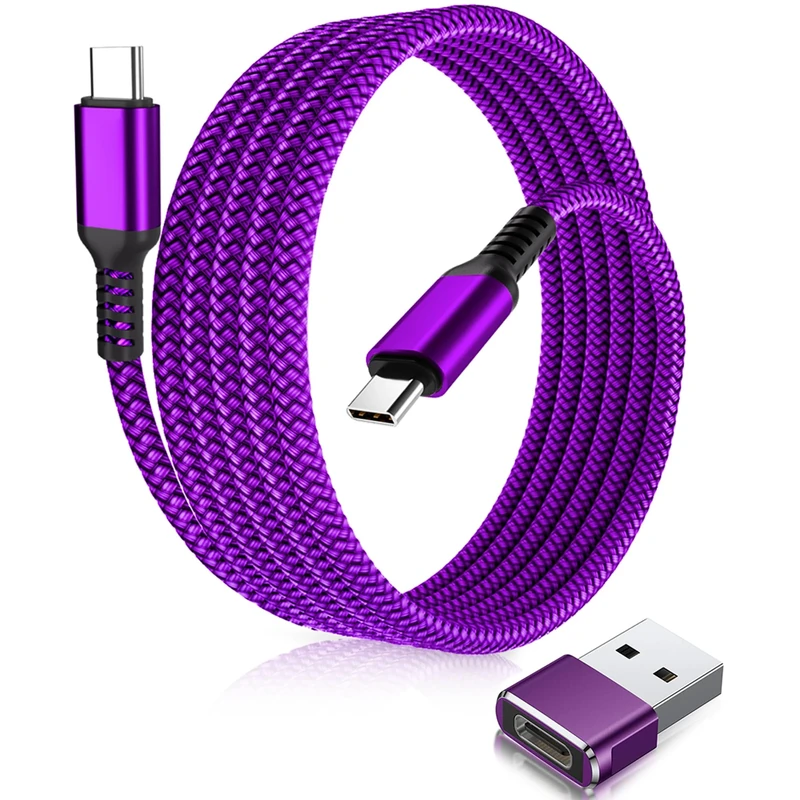 Elebase USB Type C to C 60W Cable with USB Adapter 1M,Fast Charging Charger Cord for iPhone 15 16 Pro Max Plus,Samsung Galaxy S20 S21 S22 S23 S24,Z Flip Fold 5,Ultra,A22 A23,A32 A33,A42,A52 A53 A54