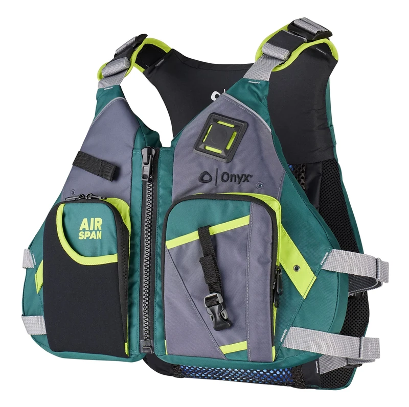 Onyx 123200-400-020-23 Air Span Angler Life Jacket - X-Small/Small, Green - Image 1