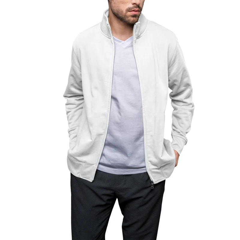 HRM Men's 1001 Hooded Sweatshirt, White, XXXXXL