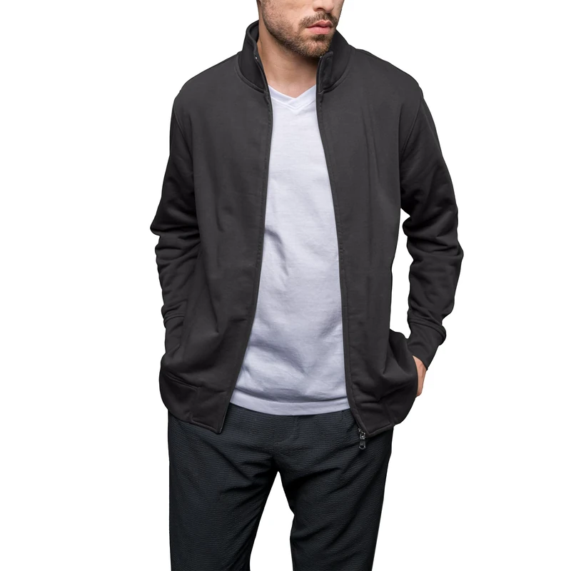 HRM Men's 1001 Hooded Sweatshirt, Dark Grey, XXXXXL