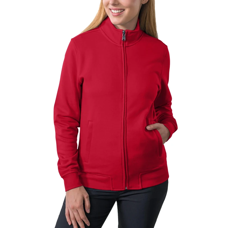 HRM Women's 1002 Hooded Sweatshirt, red, M