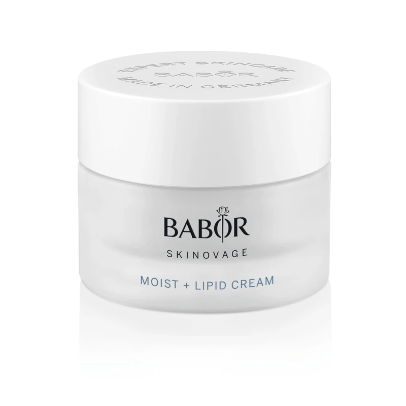 BABOR SKINOVAGE Moist and Lipid Cream, Rich face cream for dry skin, Intensive moisturising care with shea butter, 50 ml