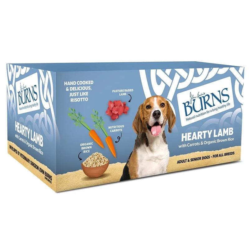 Burns Adult Dog Complete Wet Dog Food Hearty Lamb, 24 x 395 g Bumper Box