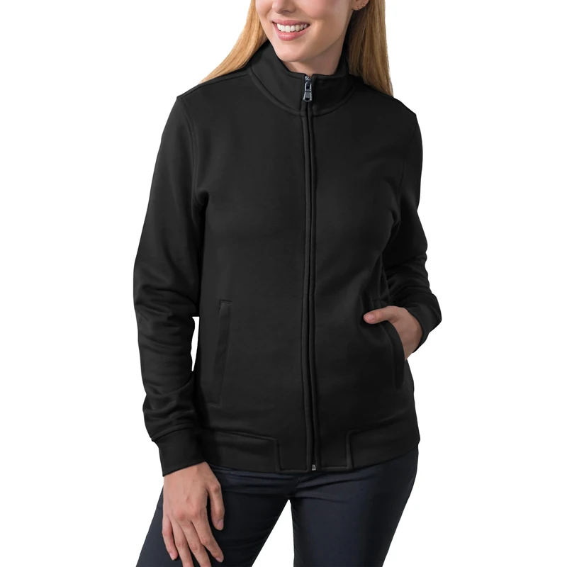 HRM Women's 1002 Hooded Sweatshirt, Black, Regular