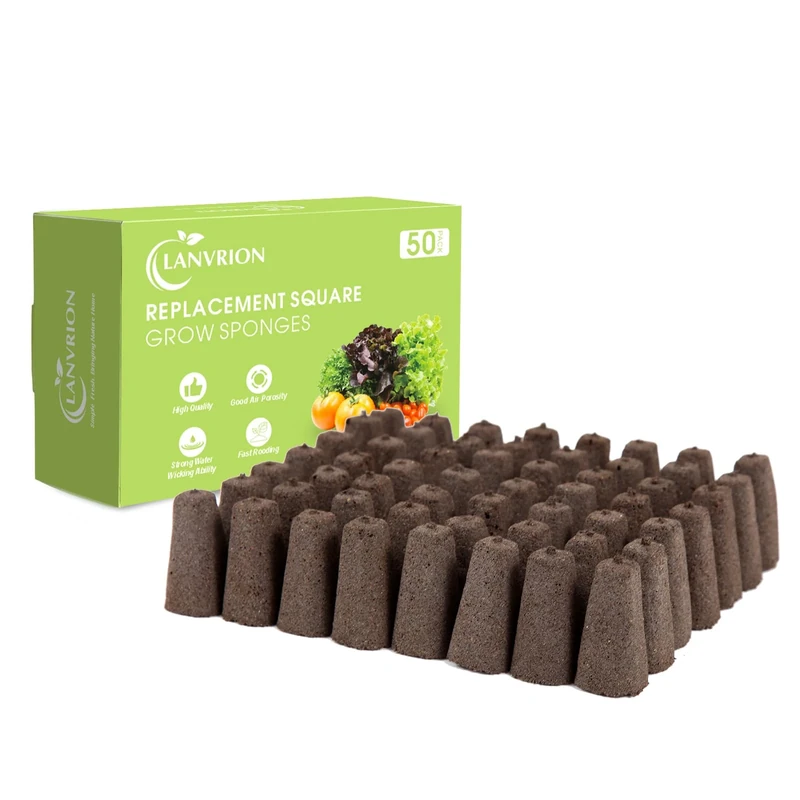 LANVRION Grow Sponges - 50 Eco Seed Pods for QYO, LYKO, iDOO IG201