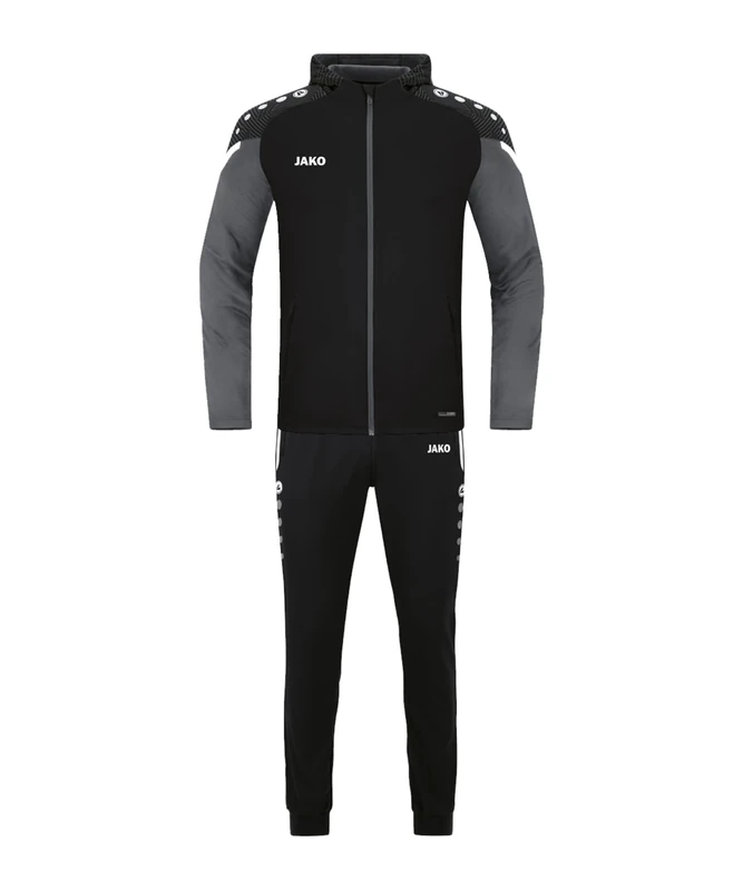 JAKO Performance Men's Presentation Suit Black/Anthracite Light XXL