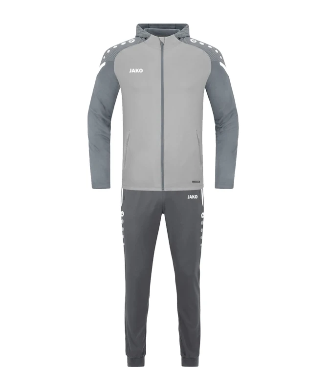 JAKO Women's Performance Tracksuit, Soft Grey/Stone Grey, 38