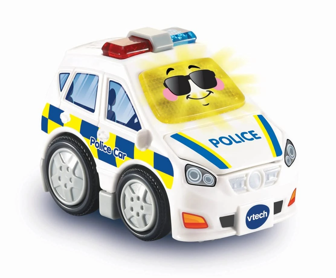 VTech Toot-Toot Drivers Police Car | Interactive Toddlers Toy Pretend Play With Lights And Sounds | Suitable Boys & Girls 12 Months, 2, 3, 4 + Years, English Version