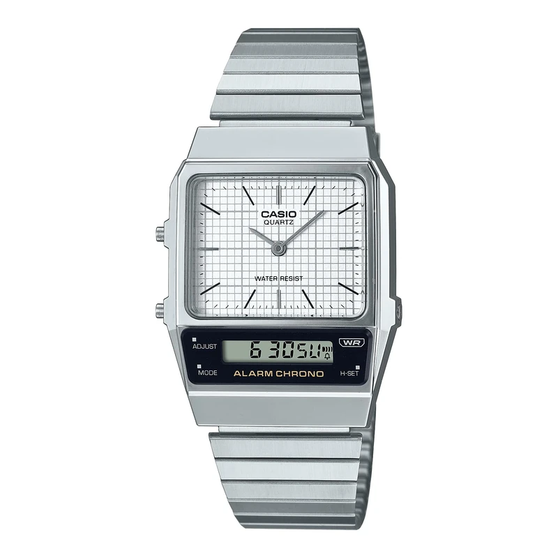 Casio Men's Wrist Watch AQ-800E-7A, White, Classic