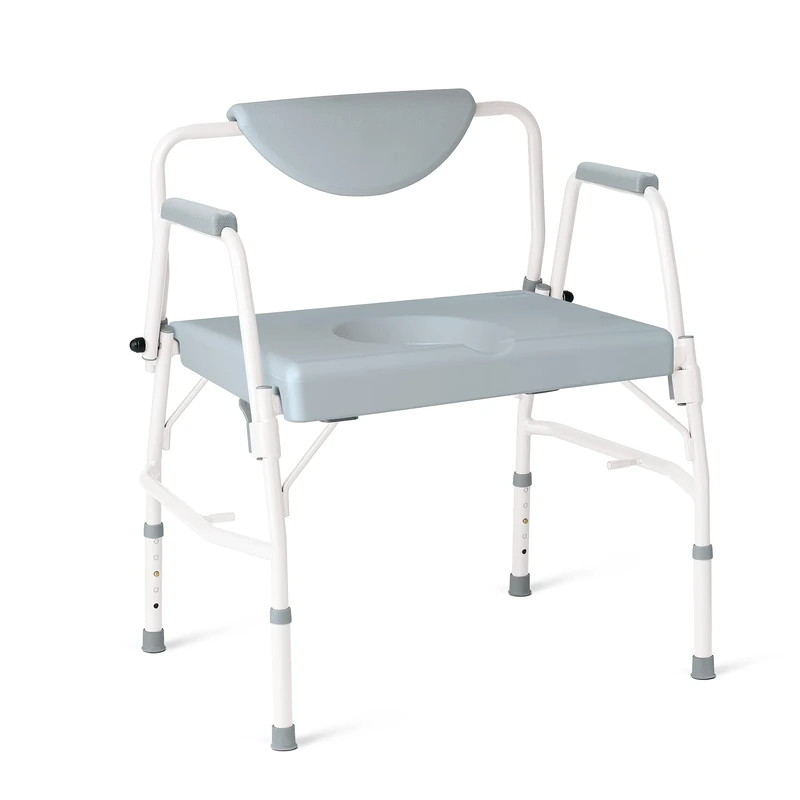 Commode, Bariatric Drop arm Commode 1000lbs