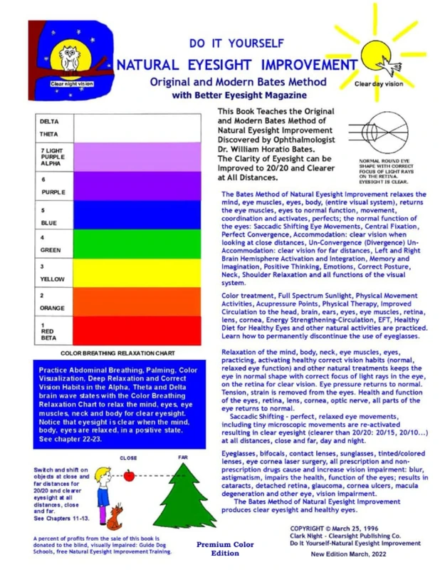 Do It Yourself - Natural Eyesight Improvement - Original and Modern Bates Method: with Better Eyesight Magazine by Ophthalmologist William H. Bates - Image 1
